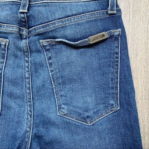 Joe's Jeans Charlie High Rise Skinny Ankle Jeans Kinkade Distressed Knee raw hem - Picture 11 of 16